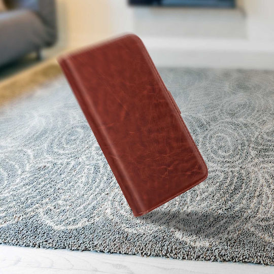 Universelle Smartphone Brieftasche Hülle Mit 6 Kartenfächern Größe M – Braune