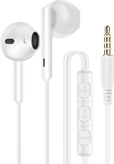 Linq Intra 3.5mm Jack Earphones 1.2m Music Hands-free Calling White