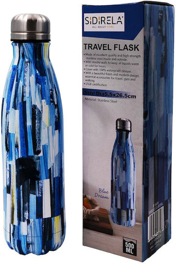 Sidirela Μπουκάλι Θερμός 500ml Πολύχρωμο