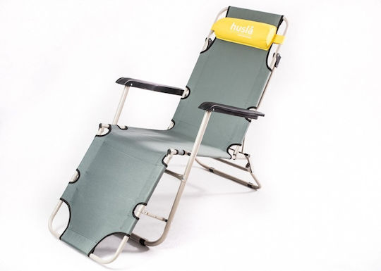 Husla Lounger-Armchair Beach Gray 98x12x61cm