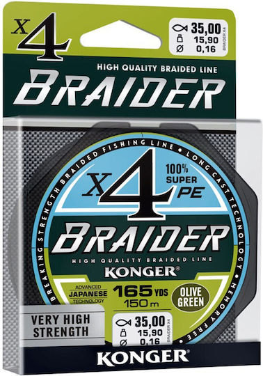Konger Braider Νήμα Ψαρέματος 150m / 0.14mm