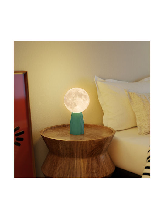 HomCom Dekorative Lampe Mondlicht Weiß