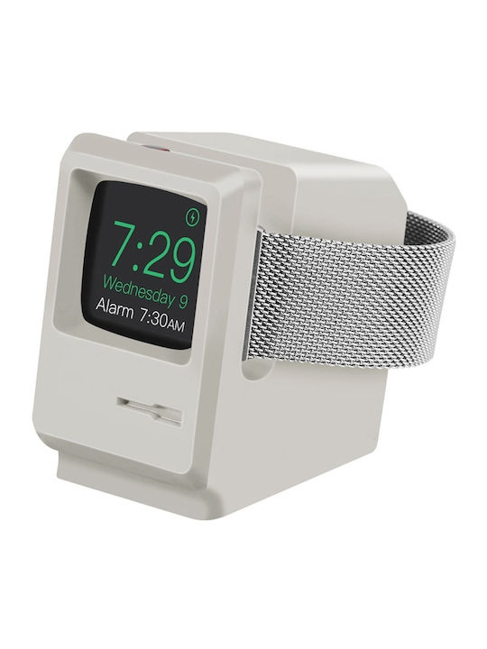 Eko Charging Stand Apple Watch Vintage Model In Shape A Macintosh Grey