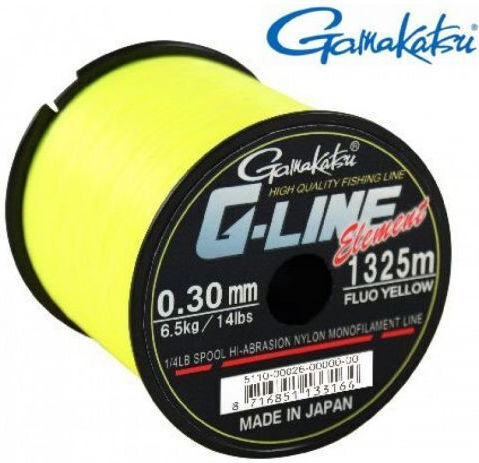 Gamakatsu G-line Πετονιά Ψαρέματος Κίτρινη 1325m / 0.3mm