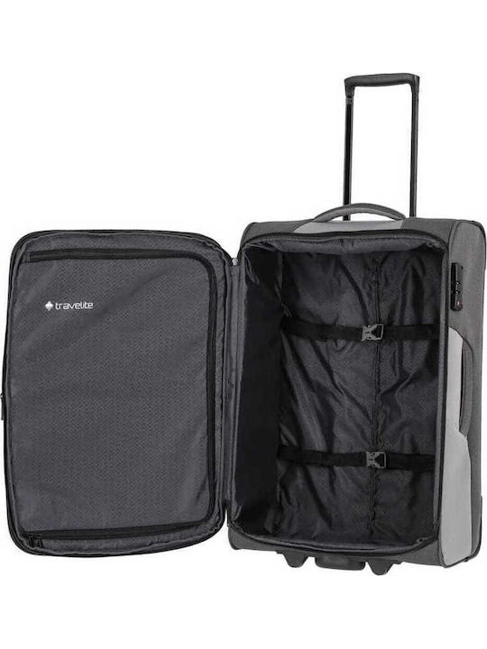 Travelite Βαλίτσα Καμπίνας Γκρι Μαύρη