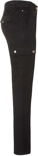 Pantaloni Chef Femeie Negri Sintetici Cargo Rock Chef Stage2