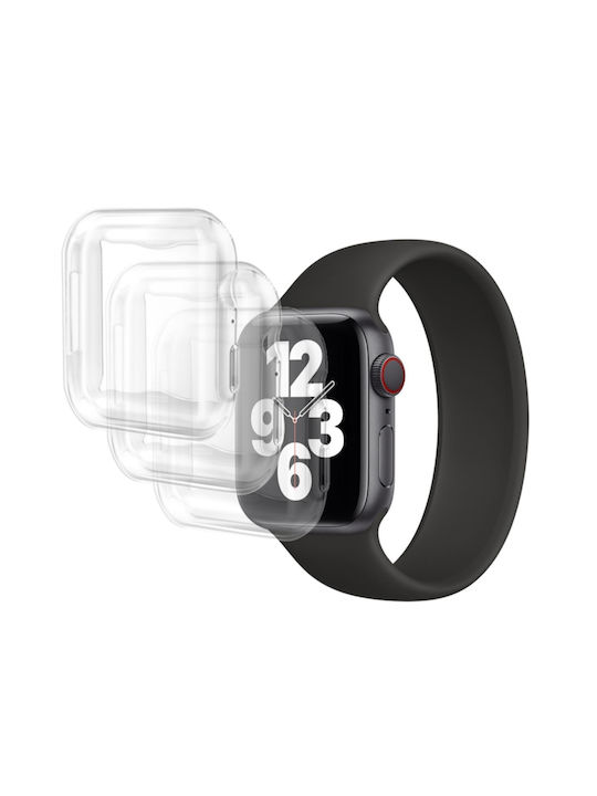 Husă Eko Pentru Apple Watch 41mm Din TPU Transparent