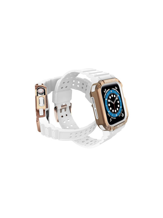 Eko Integral TPU Ultimate Band Apple Watch 42 44 45mm Alb