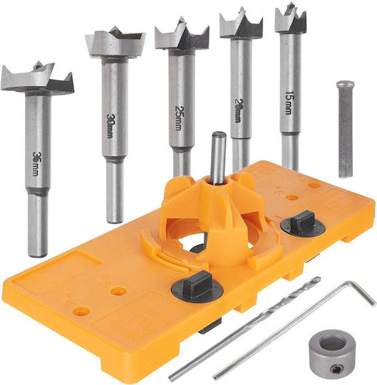 Geko G64981 Scharnierfräser-Set 5 Stück 15-35 Mm Werkzeugzubehör
