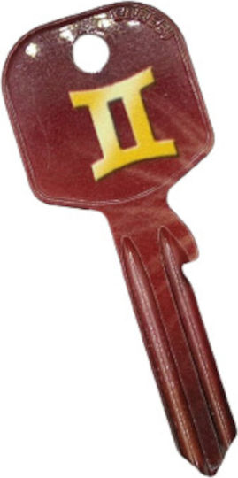 Simple Door Key Design Zodiac Gemini Ul050 9500-k