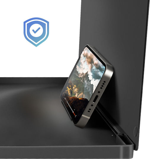 Avizar 12-инчов Усилвател на Екрана за Смартфон HD Леща Черен