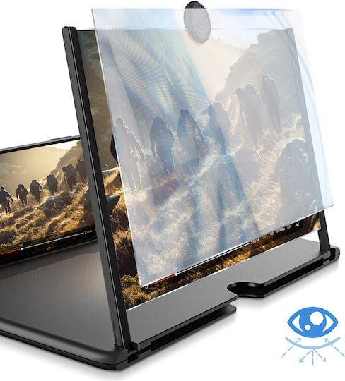 Avizar 12-Inch 3D Screen Amplifier Smartphone Foldable HD Lens Black