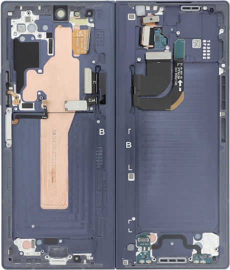 Samsung Xiaomi Mi 4 Lite Rear Reflectors Screw Covers Dark Blue