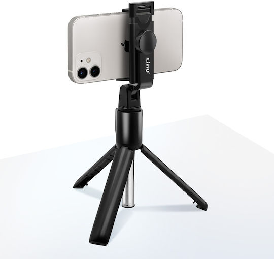 Linq Selfie Pole Extendable Tripod Bluetooth Remote Control Black