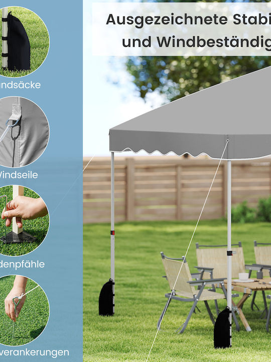 Costway Gazebo Garten Gray 3x3m