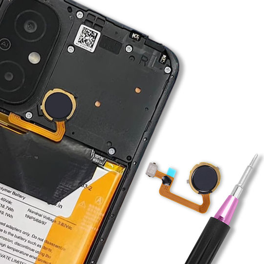 Clappio Digital Fingerprint Reader Xiaomi Redmi 12c Black