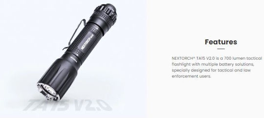 Nextorch Lumină de lucru și de sit, cu baterie Lanternă LED cu Luminozitate Maximă 700lm Nexttorch Ta15