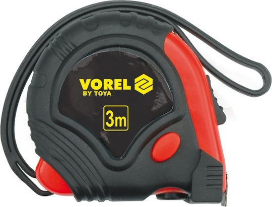 Vorel Μετροταινία με Αυτόματη Επαναφορά 16mm x 2m