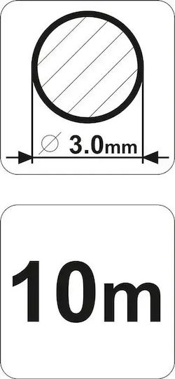 Flo 89406 Mähfaden Länge 10m und Dicke 3mm