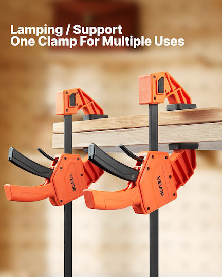 Vevor Bar Clamps Woodworking 2-Pack 30.48 Cm One-Handed Clamp Spreader 154kg