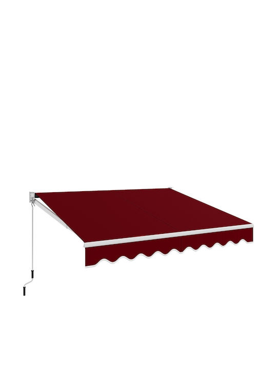 Costway Zelt Terrasse Rot 3x2.5m