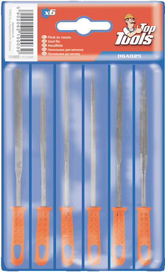 Top Tools 06A025 Σετ Λίμες με Λαβή 6τμχ