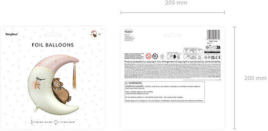 Balloon Foil Jumbo Moon Pink 98cm