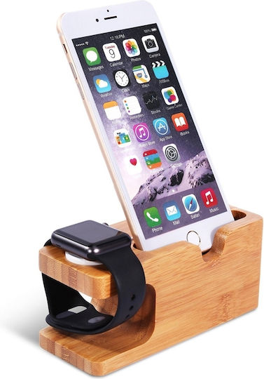 Eko Charging Stand Apple Watch Iphone 2 In 1 In Bamboo Yellow