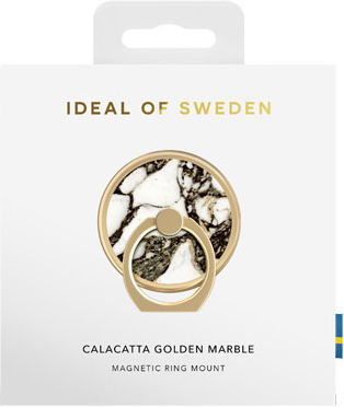 Ideal Sweden Universal Phone Ring Holder Model Calacatta Golden Marble Gold