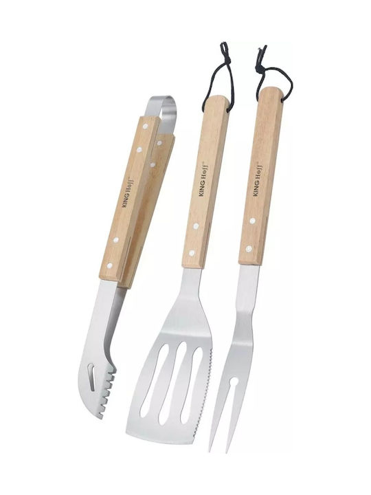 KING Hoff Set de 3 unelte BBQ cu Spatula și Furculiță KH-1918