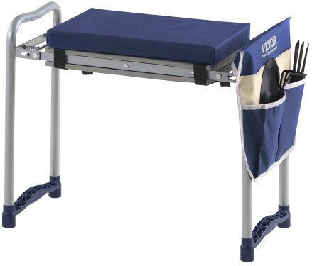 Vevor Garden Kneeler Seat 11" Wide Pad 360lbs Folding Garden Stool Non Slip