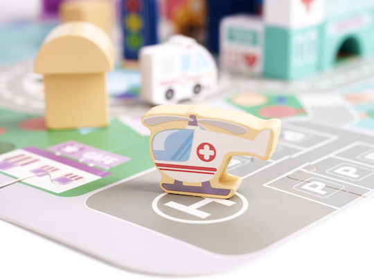 Blocuri Puzzle City Din Lemn 100buc