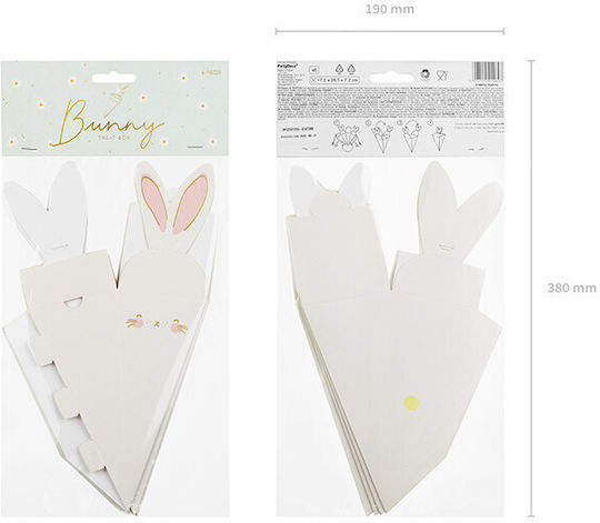 PartyDeco Conul Treat Bag pentru Party 6buc
