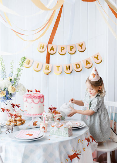 Happy Birthday Banner Horses 13 X 150 Cm 1 Carton 50 Pcs