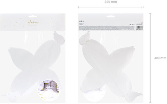 PartyDeco Paper Box for Gift White 8.5x8.5x14.5cm.