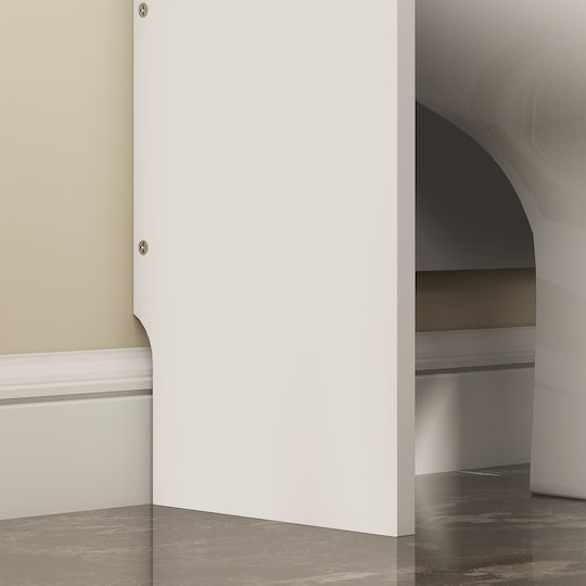 HomCom Bathroom Cabinet L65xW22xH161cm White