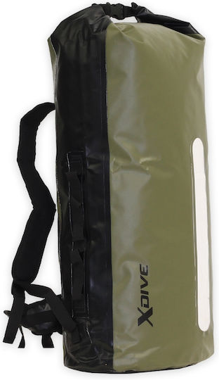 XDive Tube Trockentaschen Rucksack 70lt Khaki