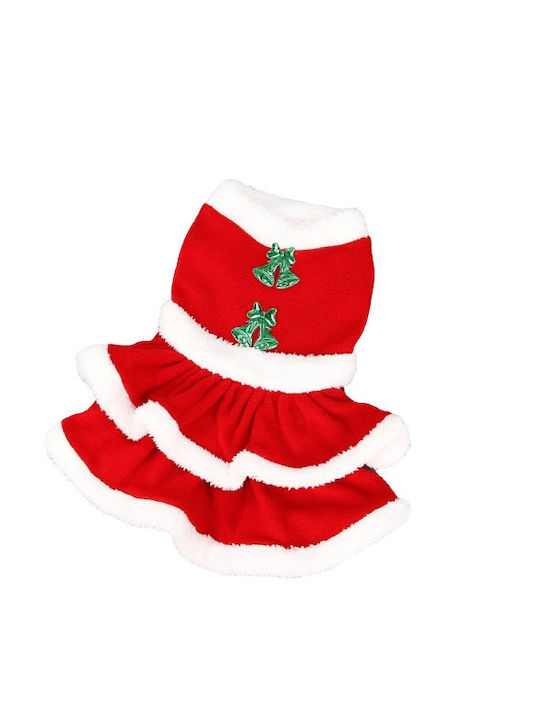 Denik Pets Santa Costume XXL Full Body Clothing for Dogs in Red Color