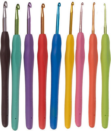 Set of Crochet Hooks Knitting Tools 58 Pieces Storage Case XXL Aria Trade