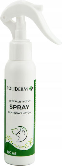 Jm Sante Poliderm Pflegespray Schuppenanfällige Entzündete Dermatosen-betroffene Haut Hunde Katzen – 100 ml