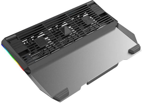 Tellur Cooling Pad for Laptop up to 17.3" with 3 Fans and Silver Illumination TLL491321