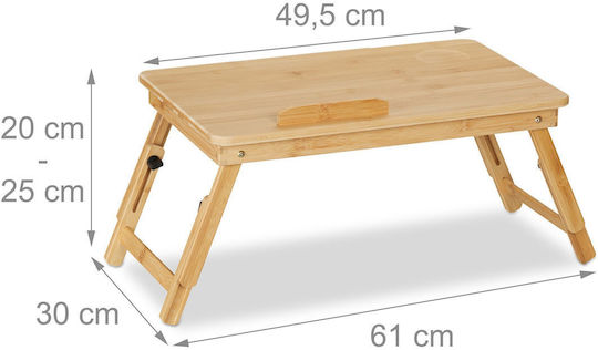 Relaxdays Relaxdays Laptop-Ständer Beiges Tischchen für Laptop 10043287