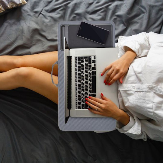 Relaxdays Stand pentru Laptop până la 17.3" Gri (10036913)