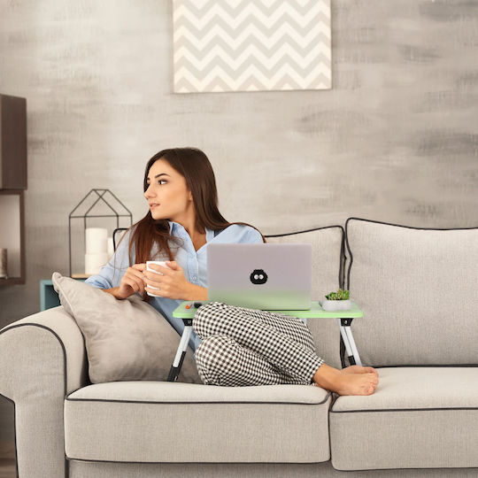 Relaxdays Tabel Pentru Laptop Verde 10043114