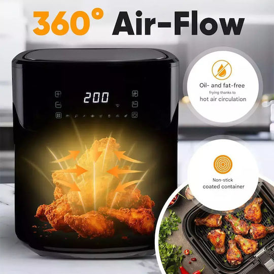 Profi Cook Air Fryer 6.5lt Μαύρο