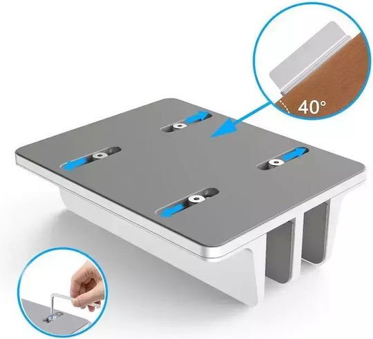 Spacer Stand Vertical Pentru Laptop Până La 17" Argintiu