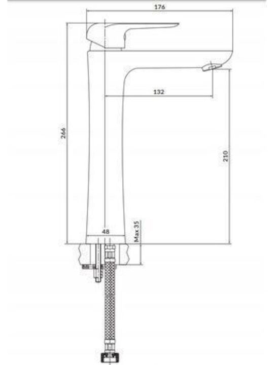 Cersanit Mixing Sink Faucet Silver