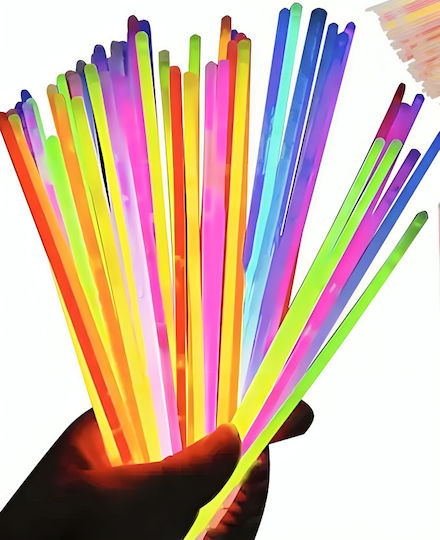 Fluorescent Glow Sticks Idelstore Size 20 X 0.5 Cm Includes 100 Pieces In 8 Different Colors Water Resistant Battery Life 10-14 Hours Perfect Parties Clubs Weddings Birthdays Concerts