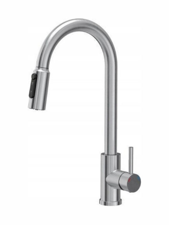 Steiner Küchenarmatur Zähler mit Dusche Gray