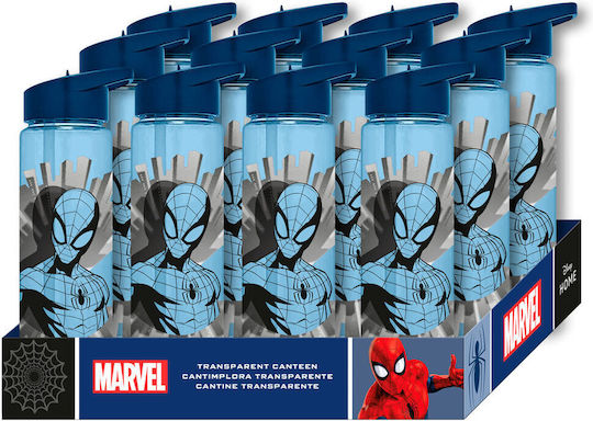 Kids Licensing Παιδικό Παγούρι Spiderman Πλαστικό με Καλαμάκι 600ml